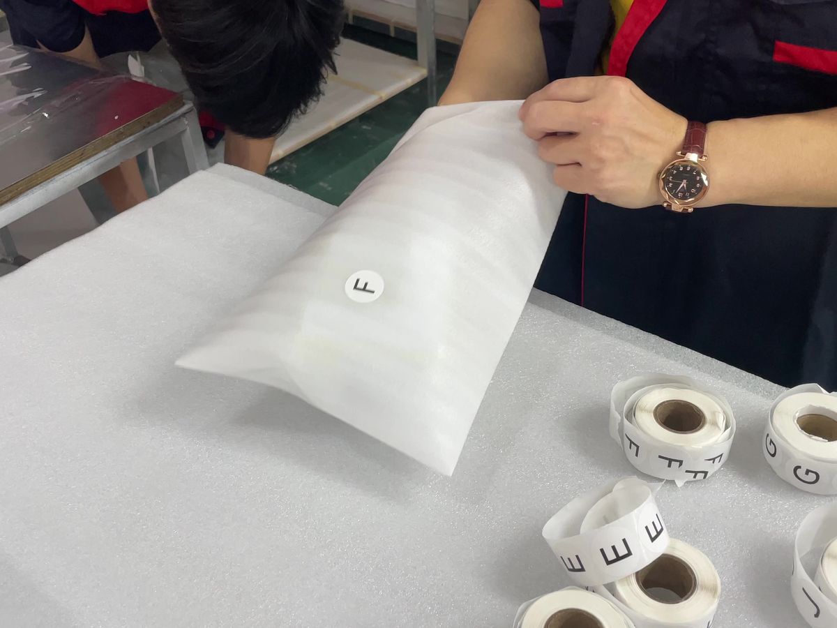 Sealing foam pouch with tape