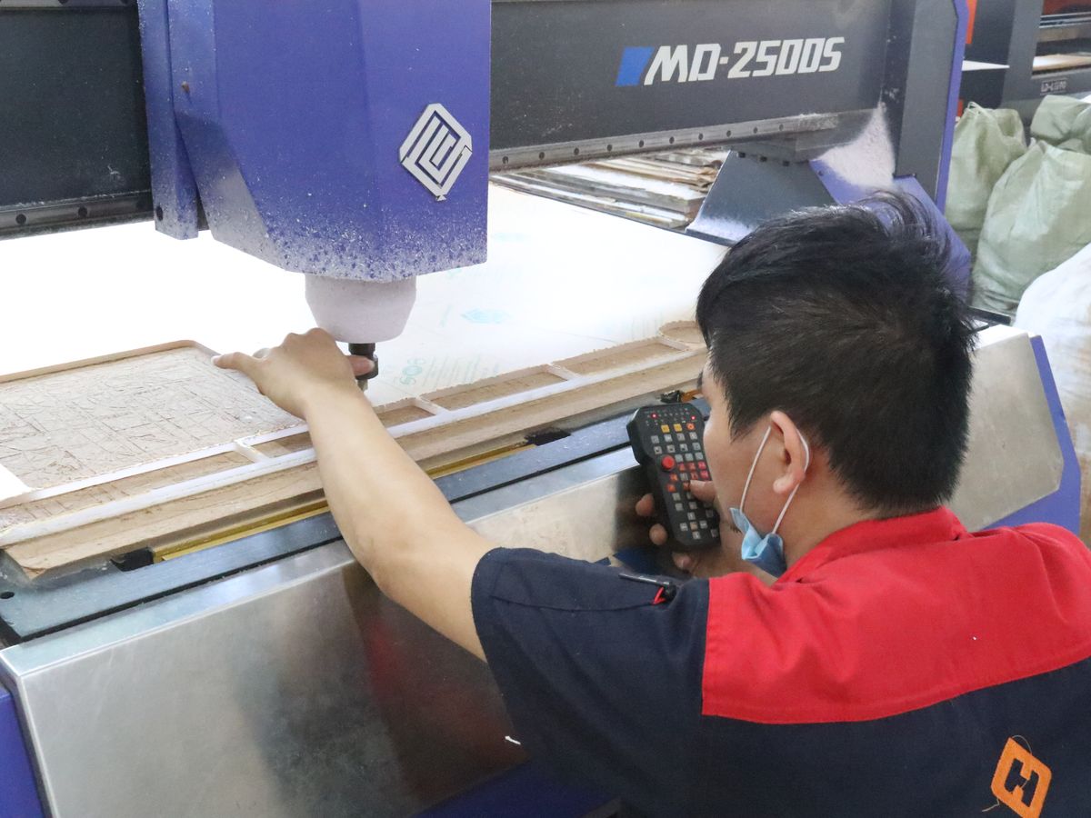 Panel pressing machine
