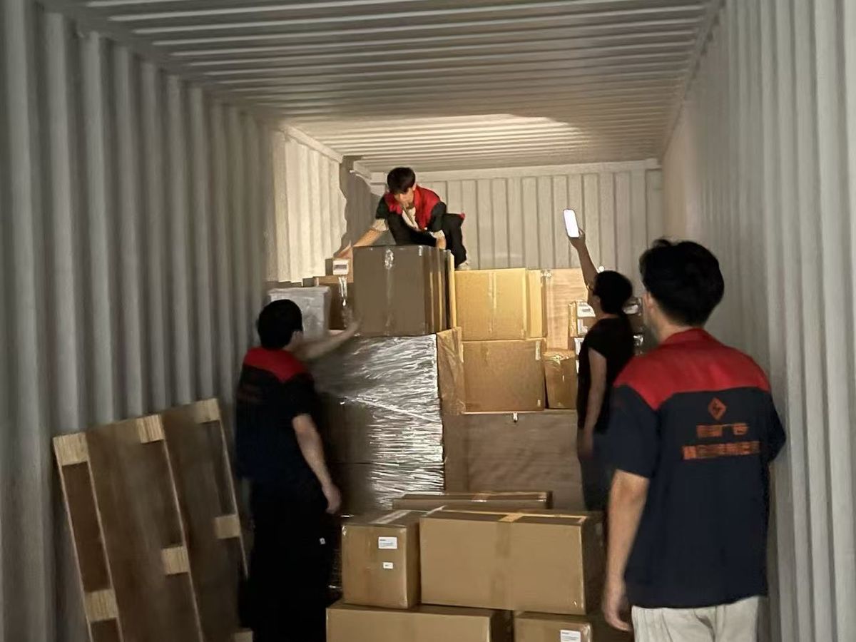 Loading goods into container