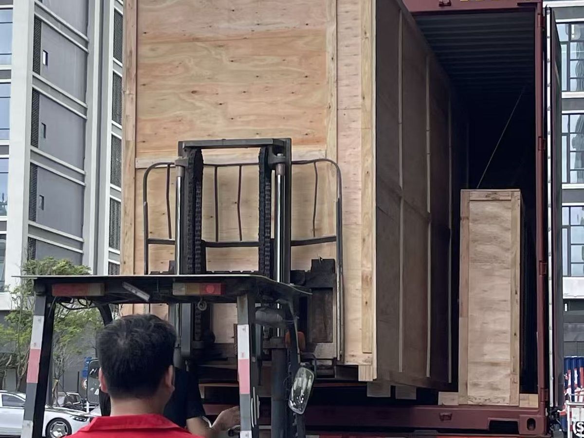 Forklift loading truck