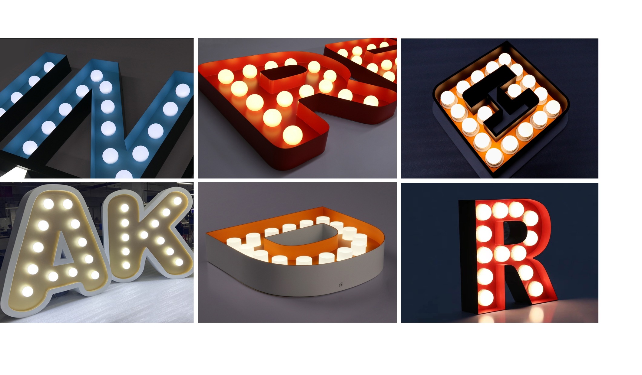 Marquee Bulb Letters 灯泡字