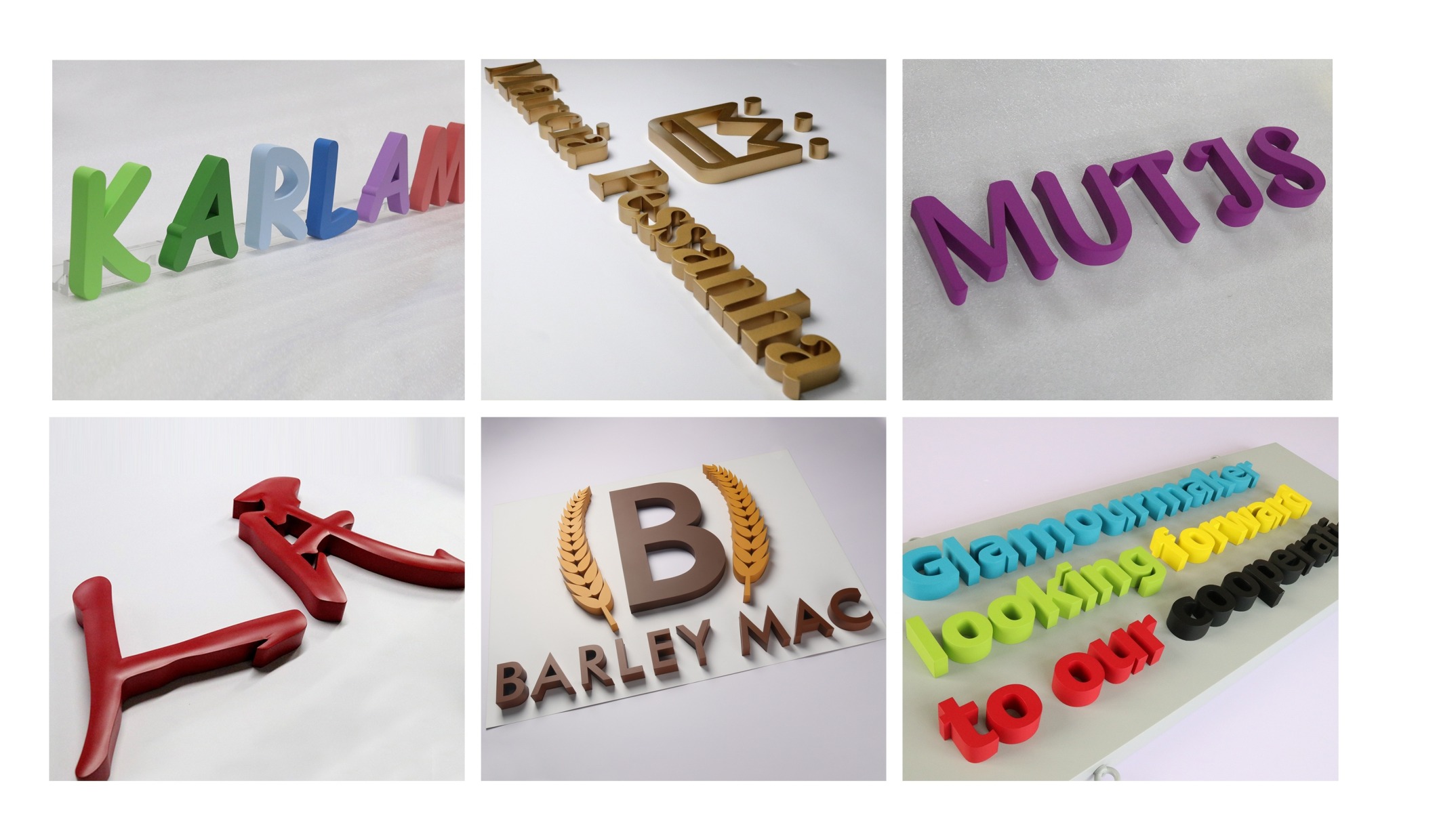 Painted Letters 烤漆字