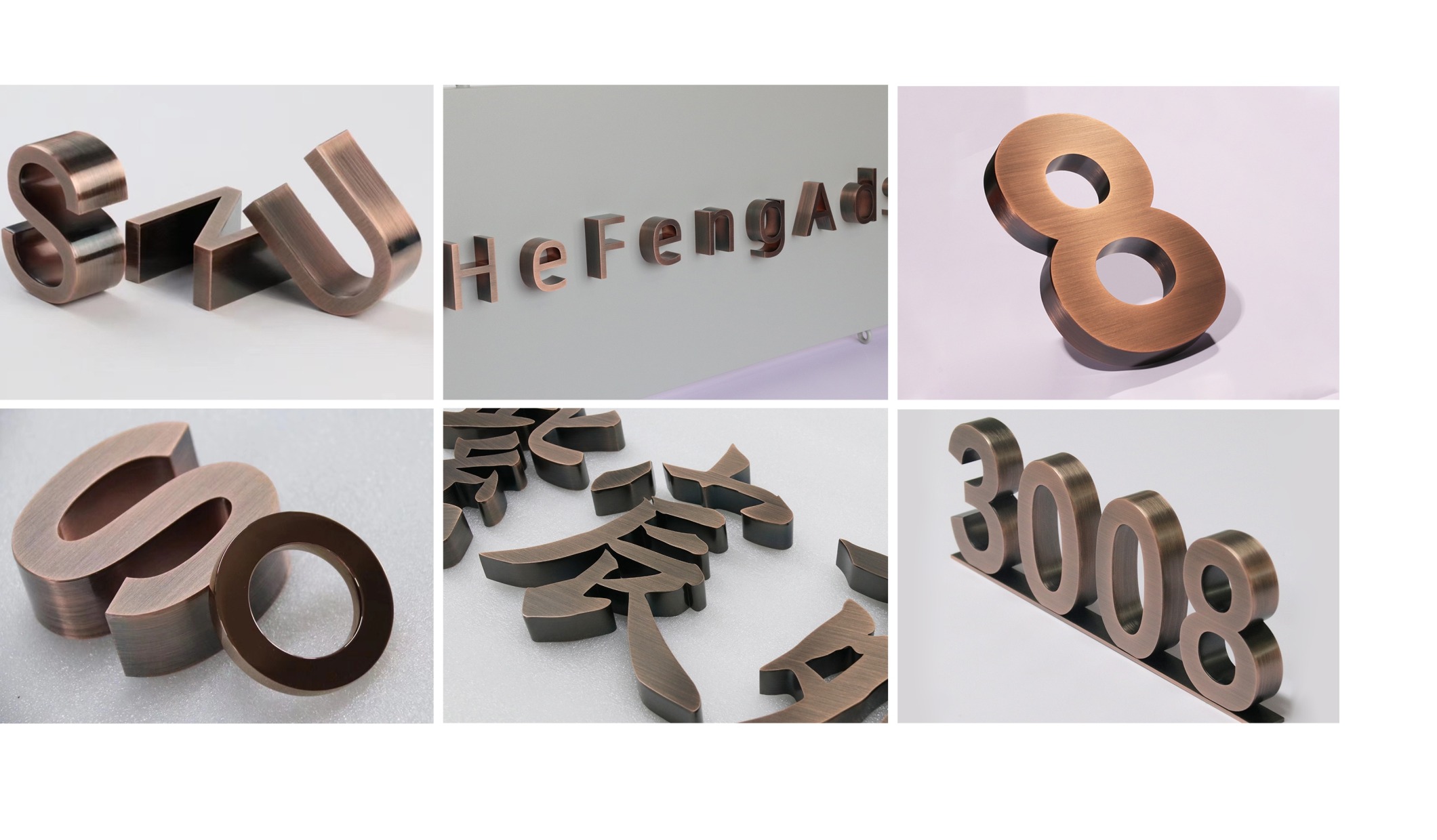 Brushed Stainless Steel Plated Red Bronze 电镀红古铜
