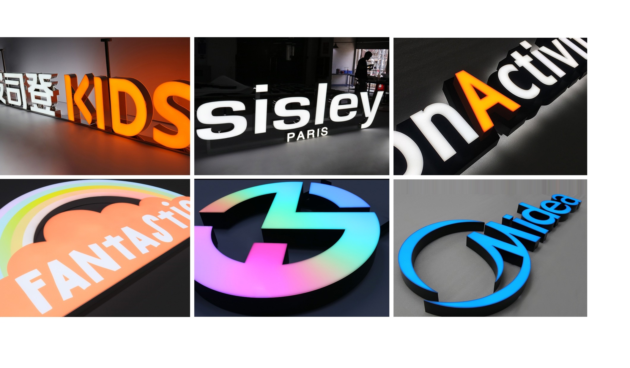 Rimless Frontlit Channel Letters 无边字