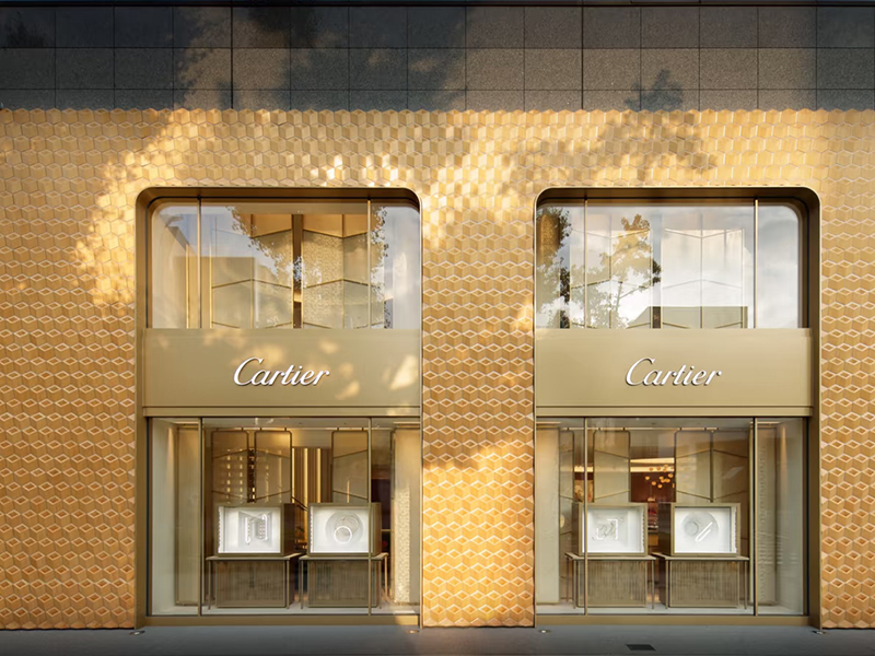 Cartier storefront signage